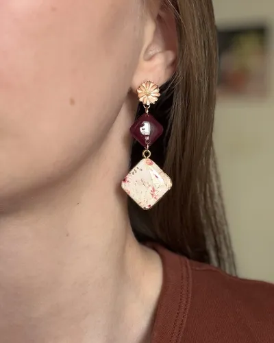 Romantic Floral Earrings — thumbnail 2