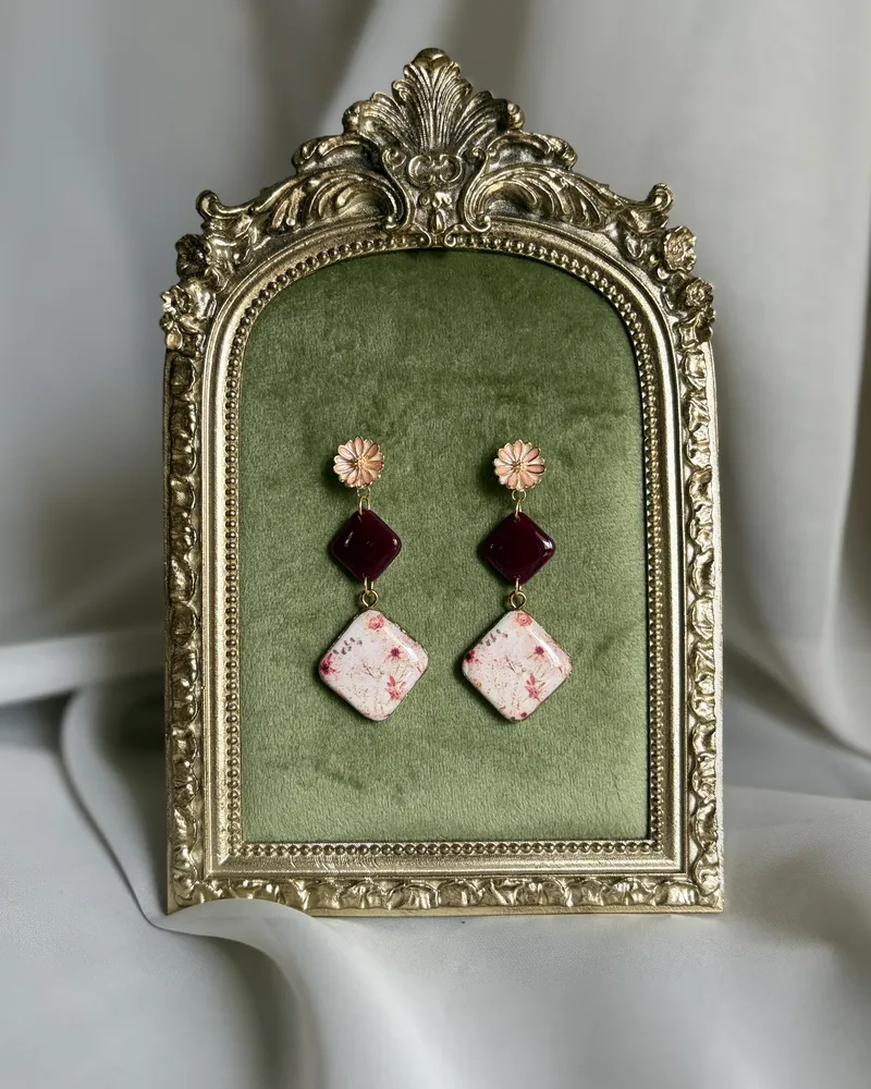 Romantic Floral Earrings — 1