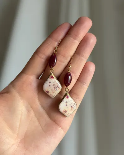 Romantic Floral Earrings — thumbnail 3