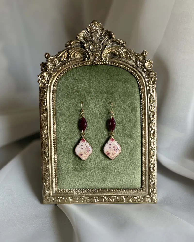 Romantic Floral Earrings — 1