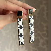 Gothic Earrings with White Roses Celestia 2