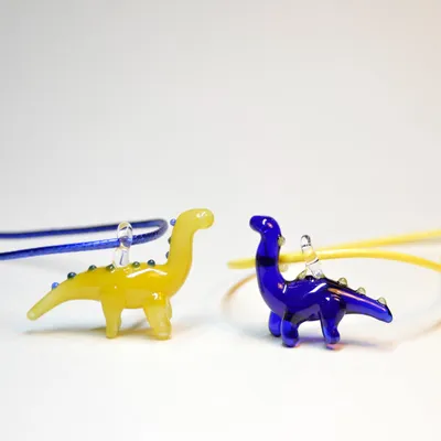 Zawieszki dino blue/yellow