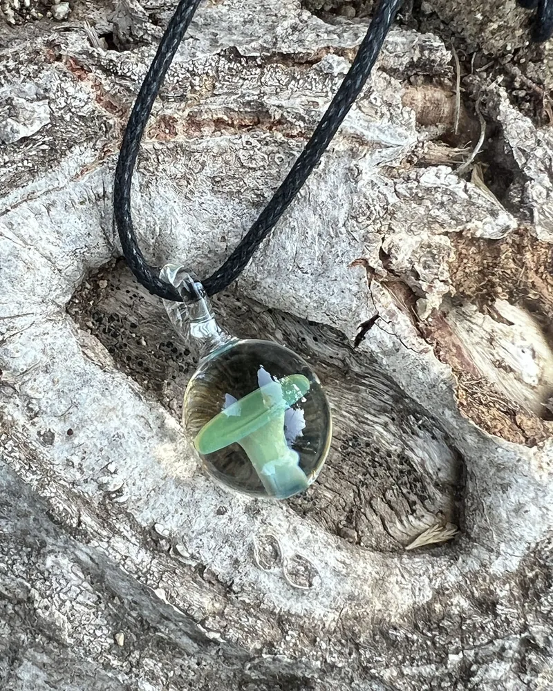 Naszyjnik magiczny grzybek green — 2