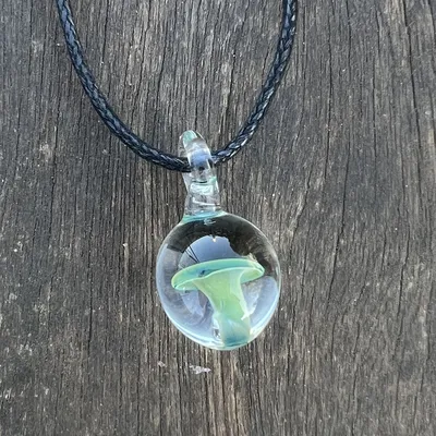 Naszyjnik magiczny grzybek green