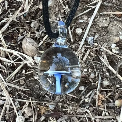 Naszyjnik magiczny grzybek blue