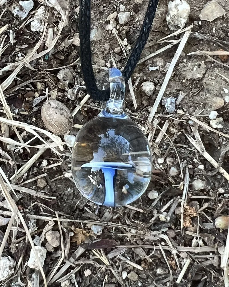 Naszyjnik magiczny grzybek blue — 1