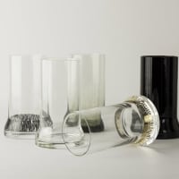 LAB Glass without Color with Gold Graphic 3