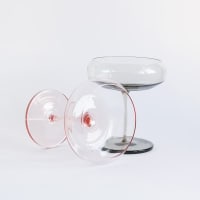 GEO Champagne Glass - Smoky 2