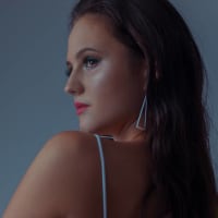 Kolczyk TRI - mały pomarańczowy 3