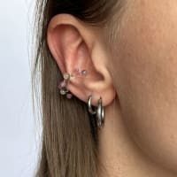 Bubble Ear Cuff - Pink-Yellow 2