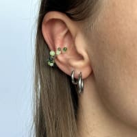Bubble Ear Cuff - Green 2