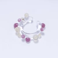 Bubble Ear Cuff - Pink-Yellow 3
