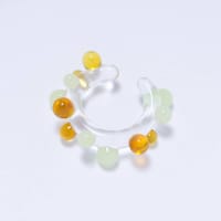Bubble Ear Cuff - Amber Green 1