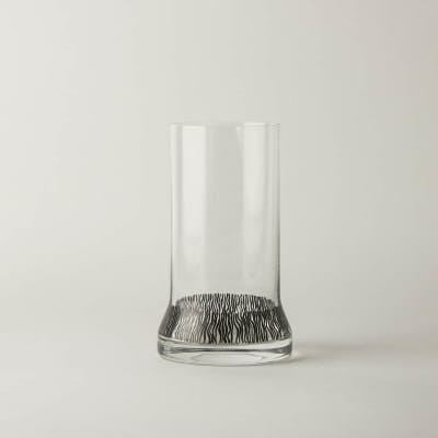 LAB Clear Glass with Black Graphic