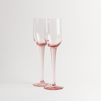 Classic White Wine Glass - Pink