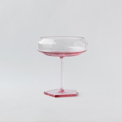 Penta Champagne Glass - Pink