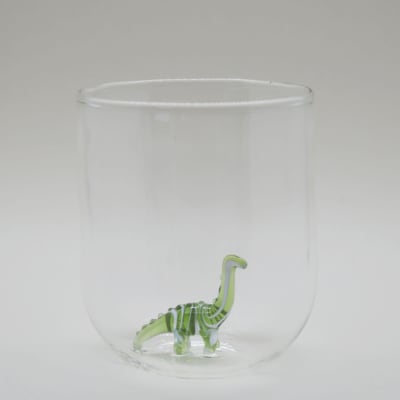 Glass Dino Green
