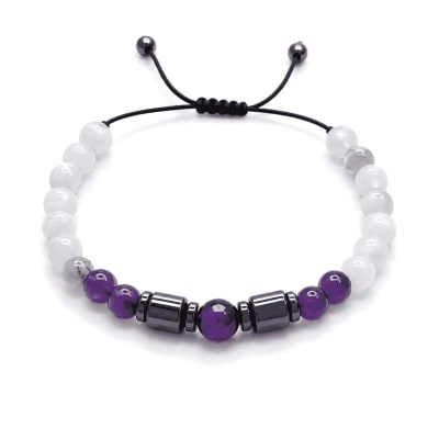 Opaline Grace – ametyst i hematyt