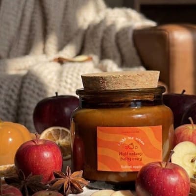 Świeca sojowa "Baked Apple" 120 ml – Pieczone Jabłko z Cynamonem