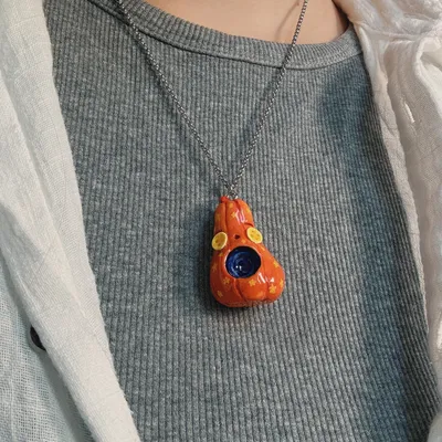 Wisiorek Dynia “Button”