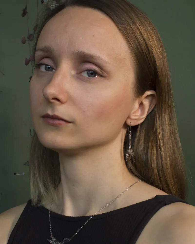 Szklane kolczyki Las — 6