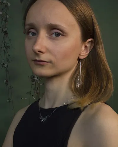 Szklane kolczyki Las — thumbnail 6