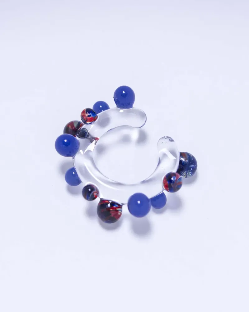 Bubble Ear Cuff - Blue Mix — 2