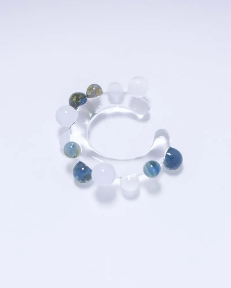 Nausznica Bubble - biało-niebieska — 2