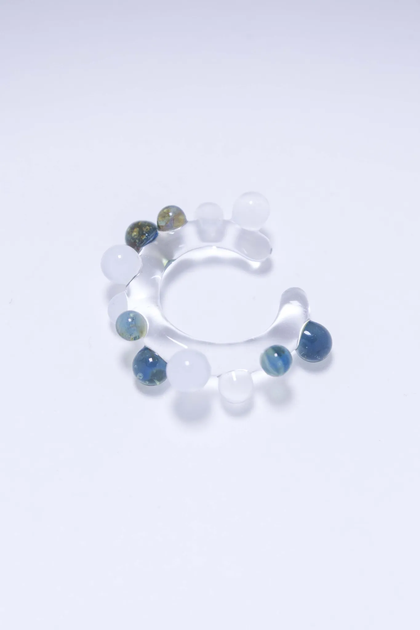 Nausznica Bubble - biało-niebieska — 2