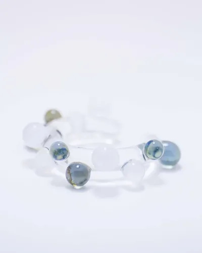 Nausznica Bubble - biało-niebieska — thumbnail 3