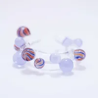 Nausznica Bubble - błękitny mix 2