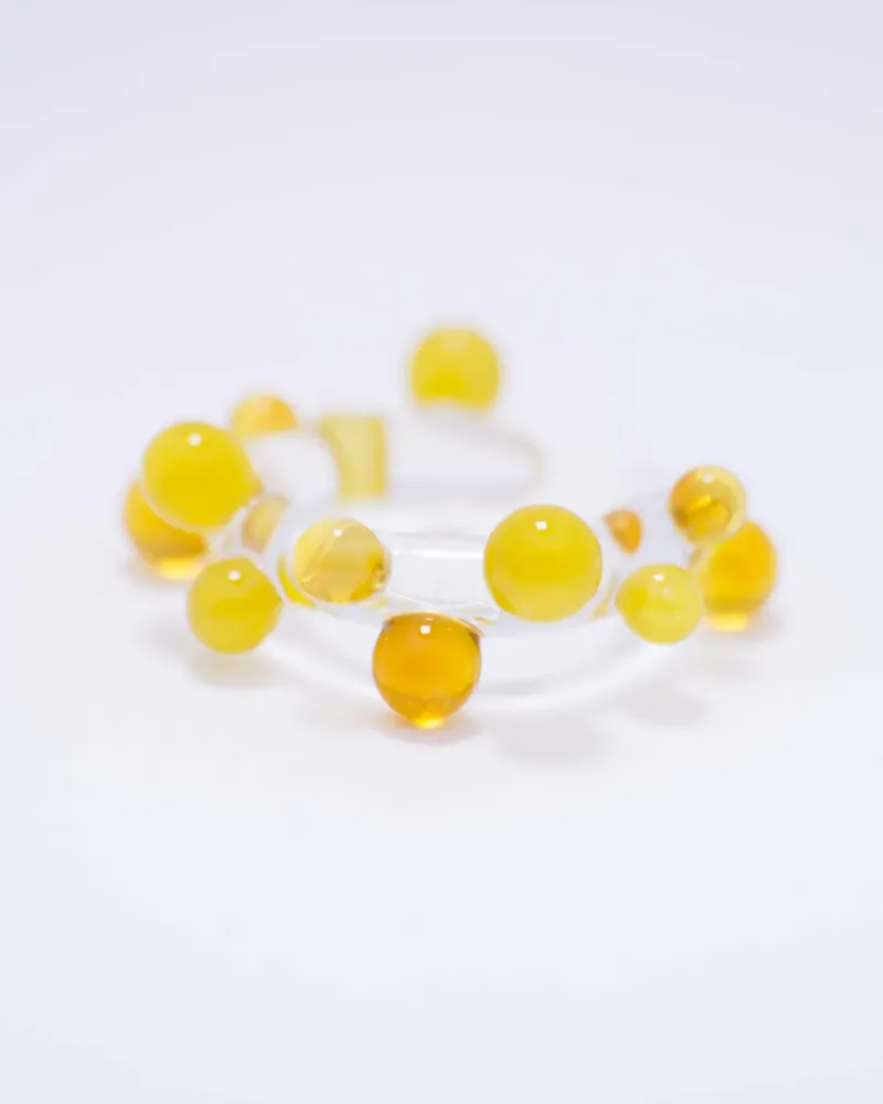 Nausznica Bubble - żółta — 2