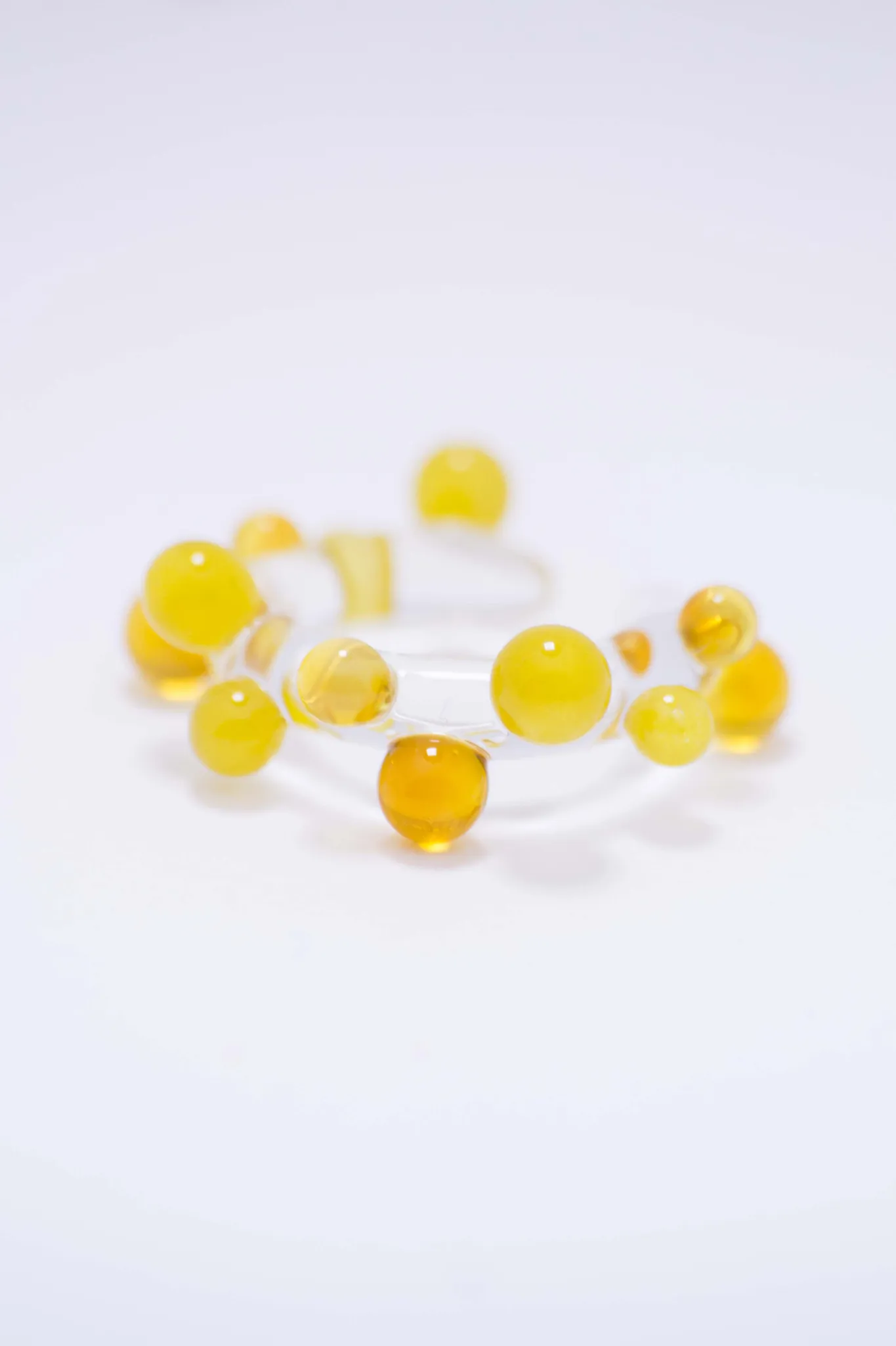 Nausznica Bubble - żółta — 2