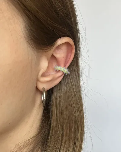 Nausznica Pixie - zielono-fioletowa — thumbnail 3