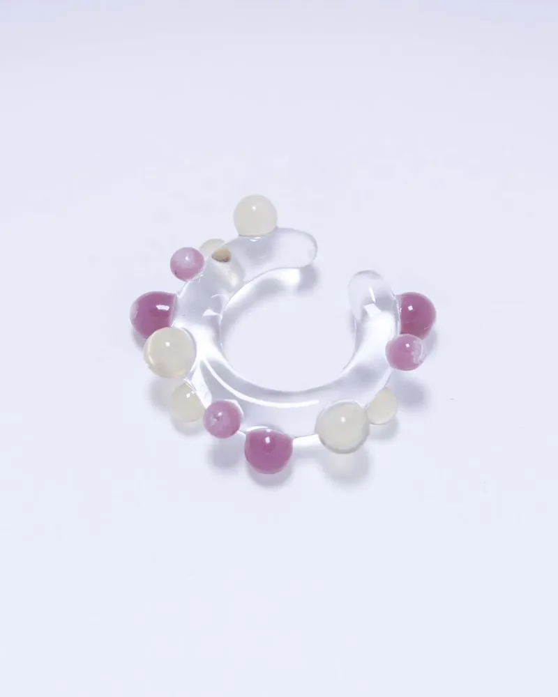 Nausznica Bubble - różowo-żółta — 4