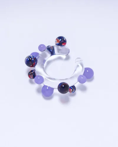 Nausznica Bubble - fioletowy mix — thumbnail 2