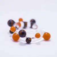 Nausznica Bubble - pomarańczowa 2