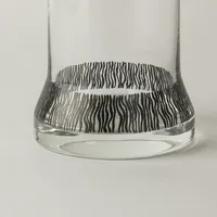 Szklanka LAB bezbarwna z czarną grafiką 1