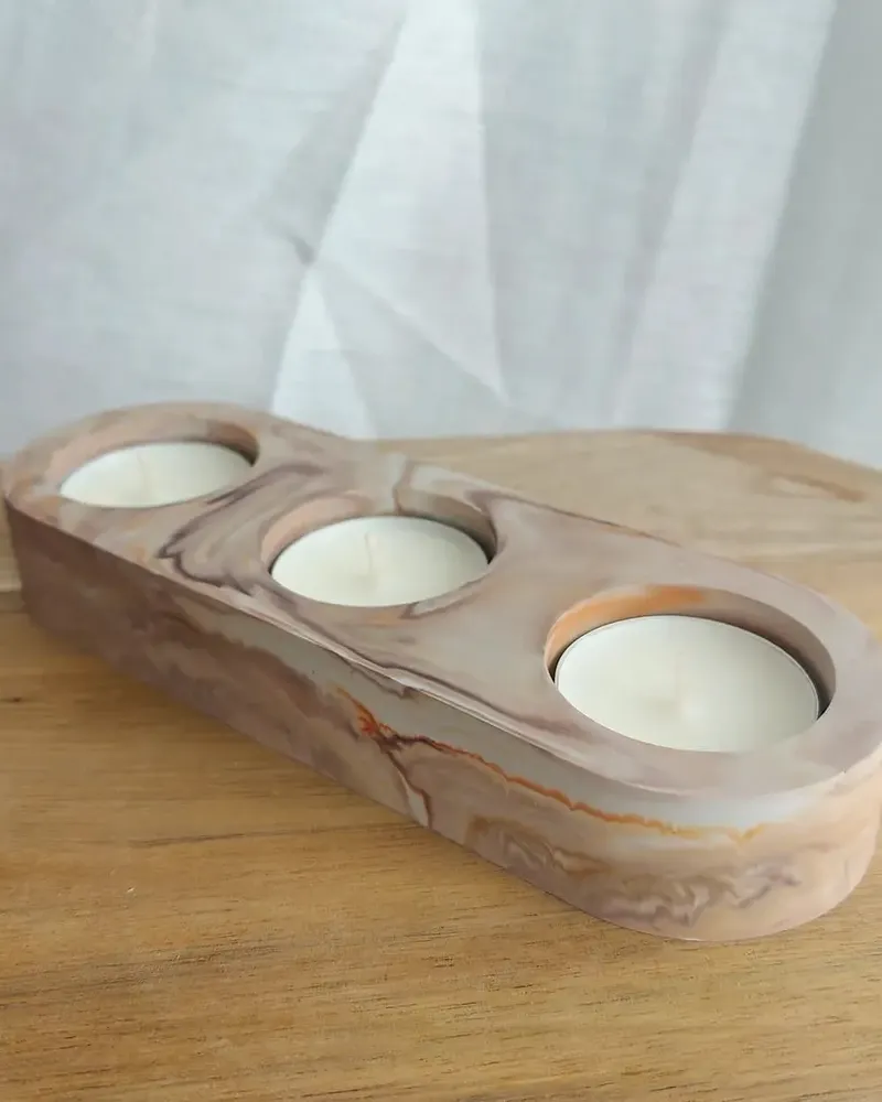 Świecznik tealights potrójny — 1