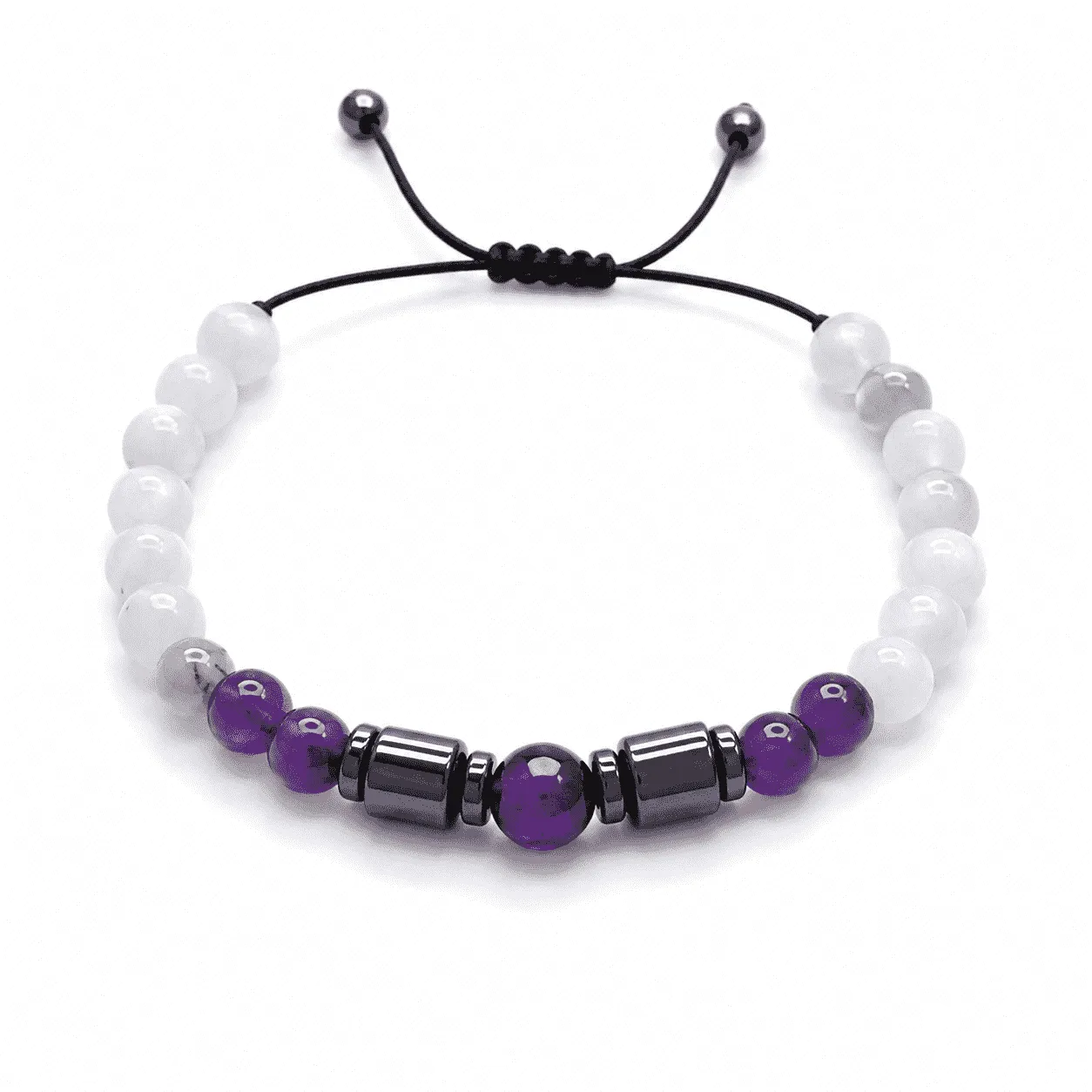 Opaline Grace – ametyst i hematyt — 1