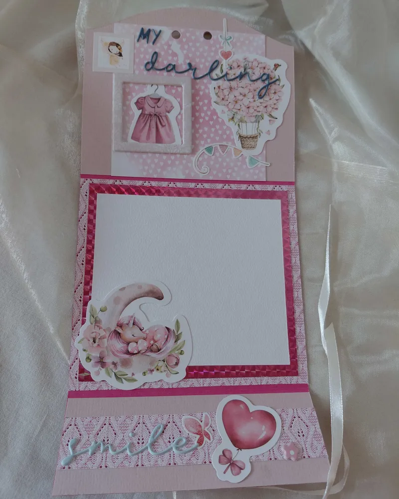 Kartka na Baby Shower „Hello Baby Girl” — 2