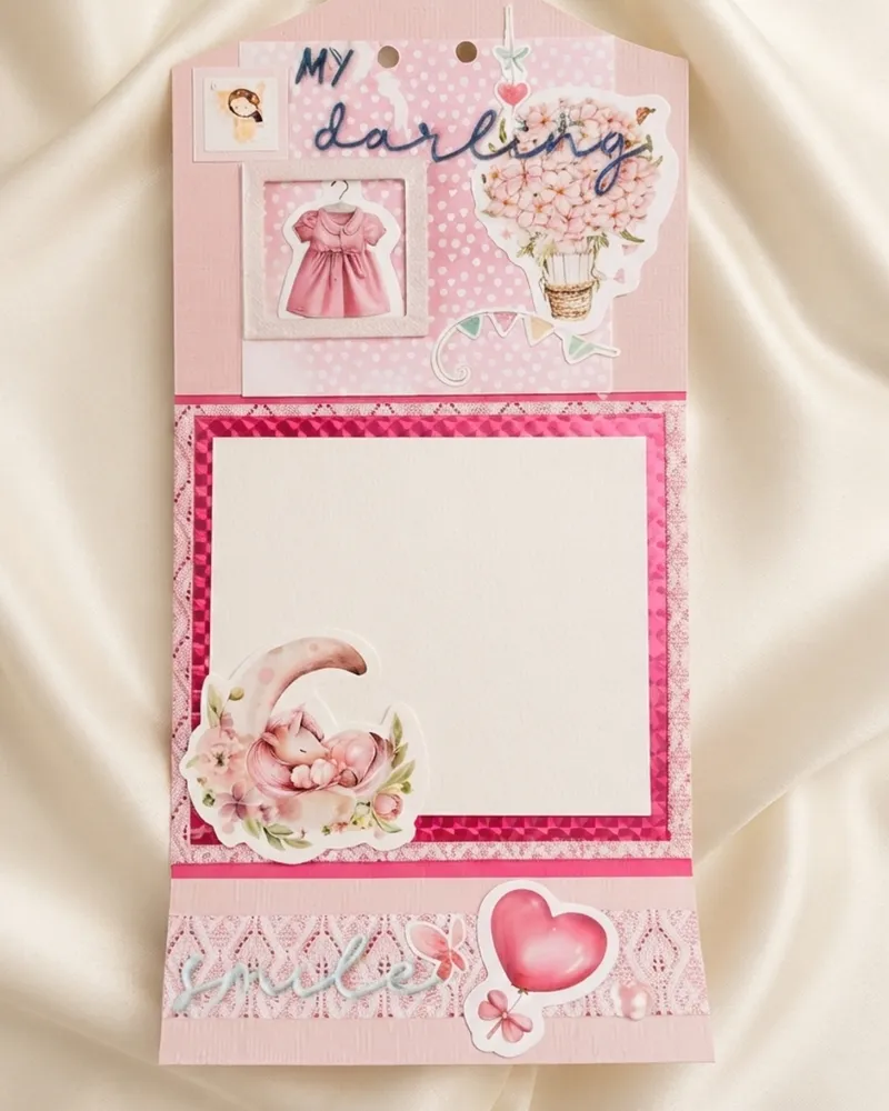 Kartka na Baby Shower „Hello Baby Girl” — 2