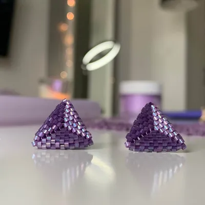 Triangular Stud Earrings