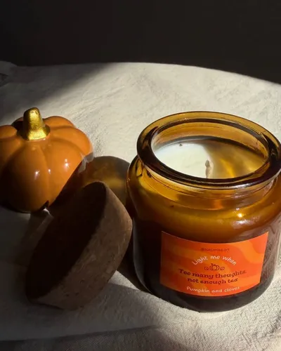 Świeca Sojowa "Cozy Autumn" 120 ml – Dynia, Goździki — thumbnail 2