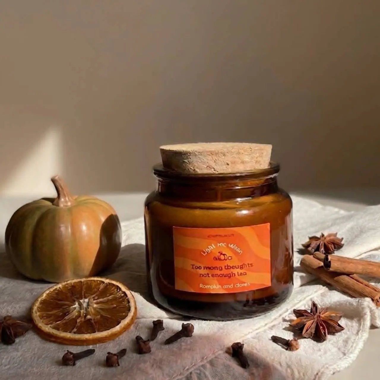Świeca Sojowa "Cozy Autumn" 120 ml – Dynia, Goździki — 1