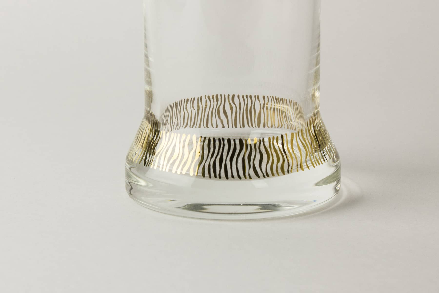 LAB Glass without Color with Gold Graphic — 2