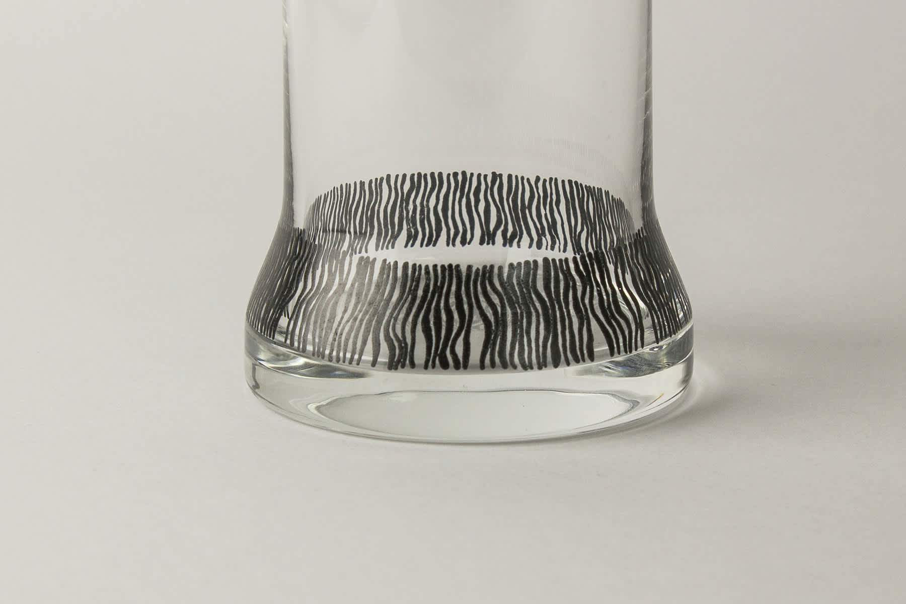 LAB Clear Glass with Black Graphic — 2