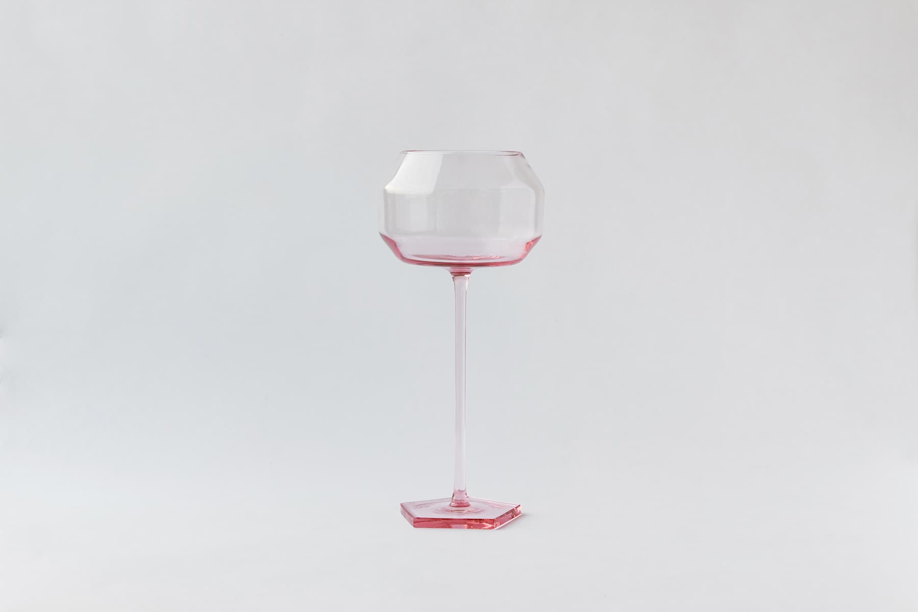 Penta Wine Glass - Pink — 1