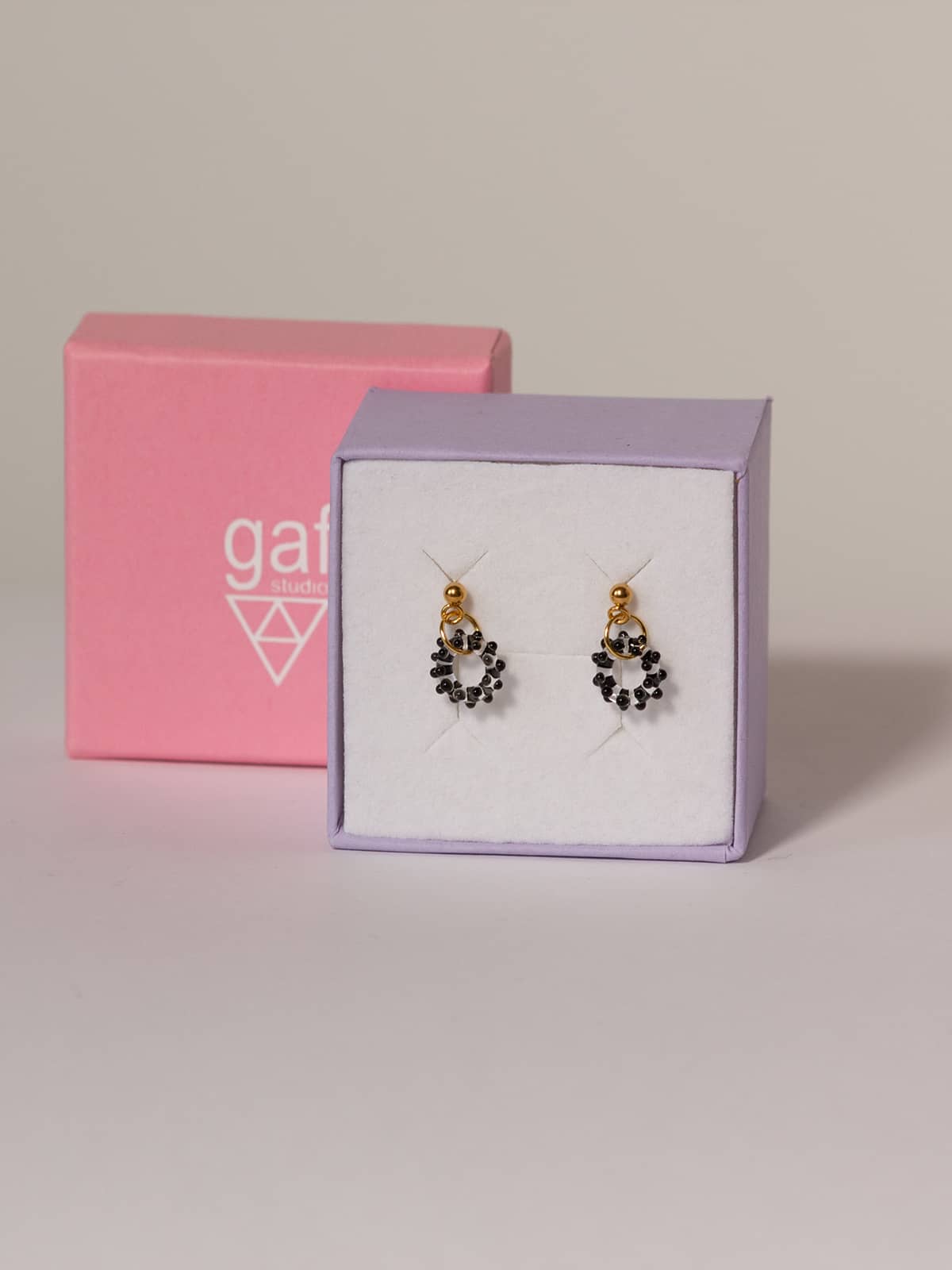 MIST Earrings - Small Black — 2