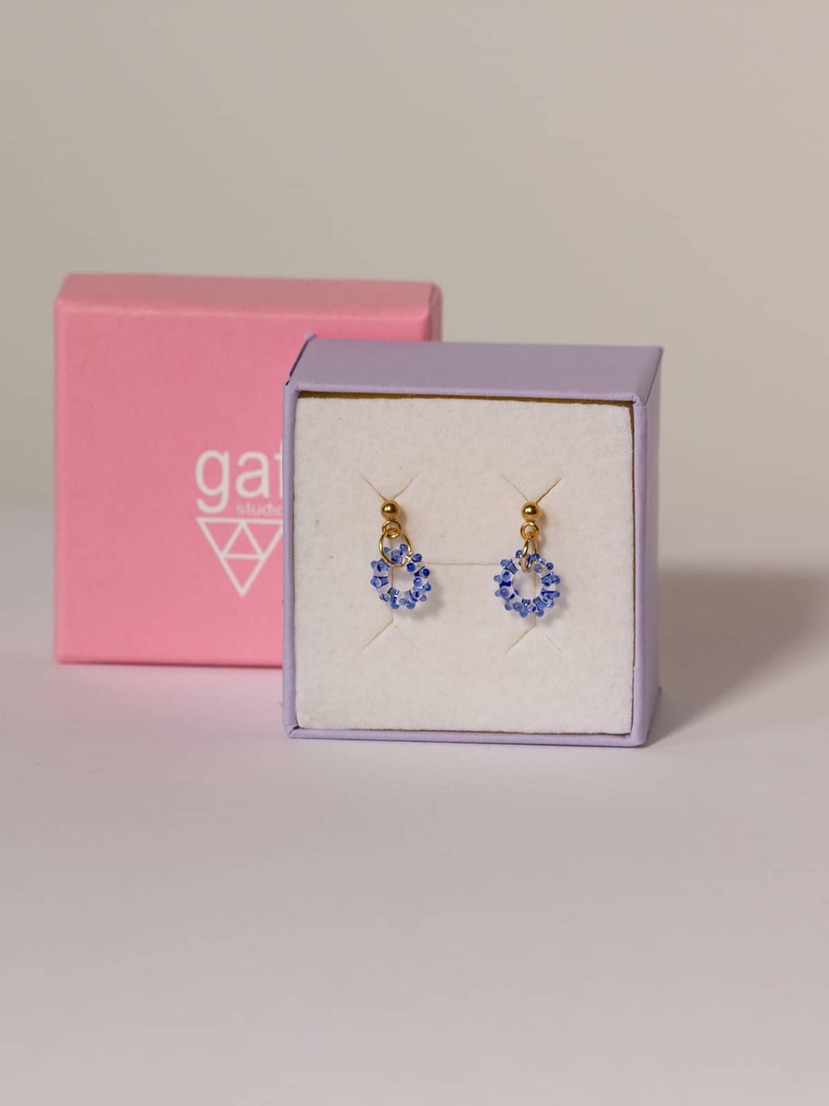 MIST Earrings - Small Blue — 2